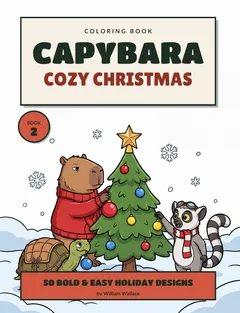 Capybara Cozy Christmas — book cover